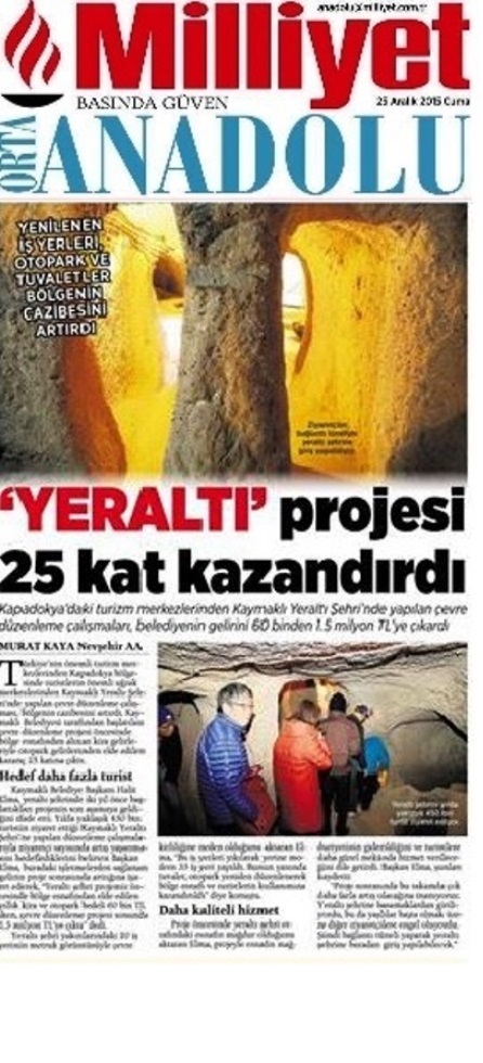 2015 12 25 Yeralti Projesi Kazandirdi