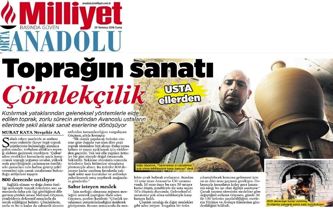 2016 07 29 Milliyet Orta Anadolu